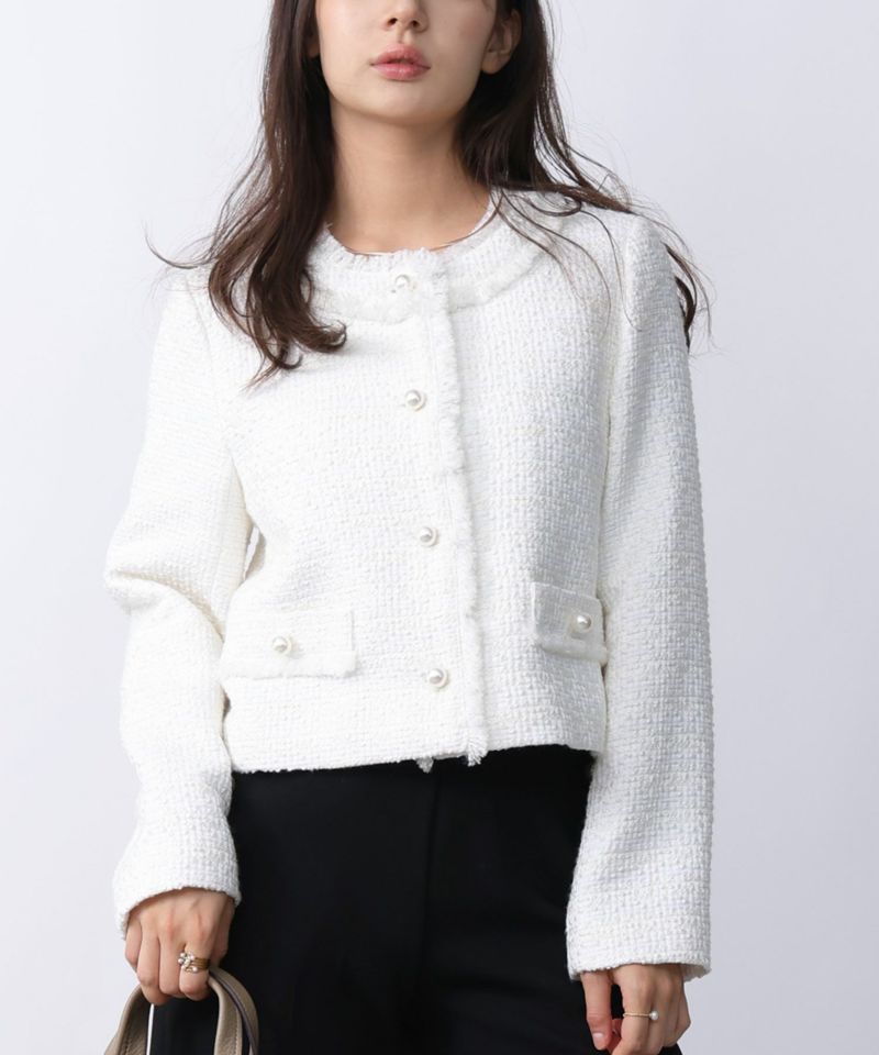 model：H160　着用サイズ：M　オフホワイト