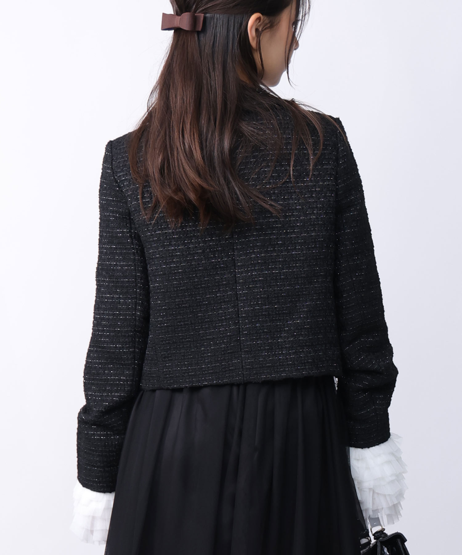 model：H160　着用サイズ：M　ブラック
