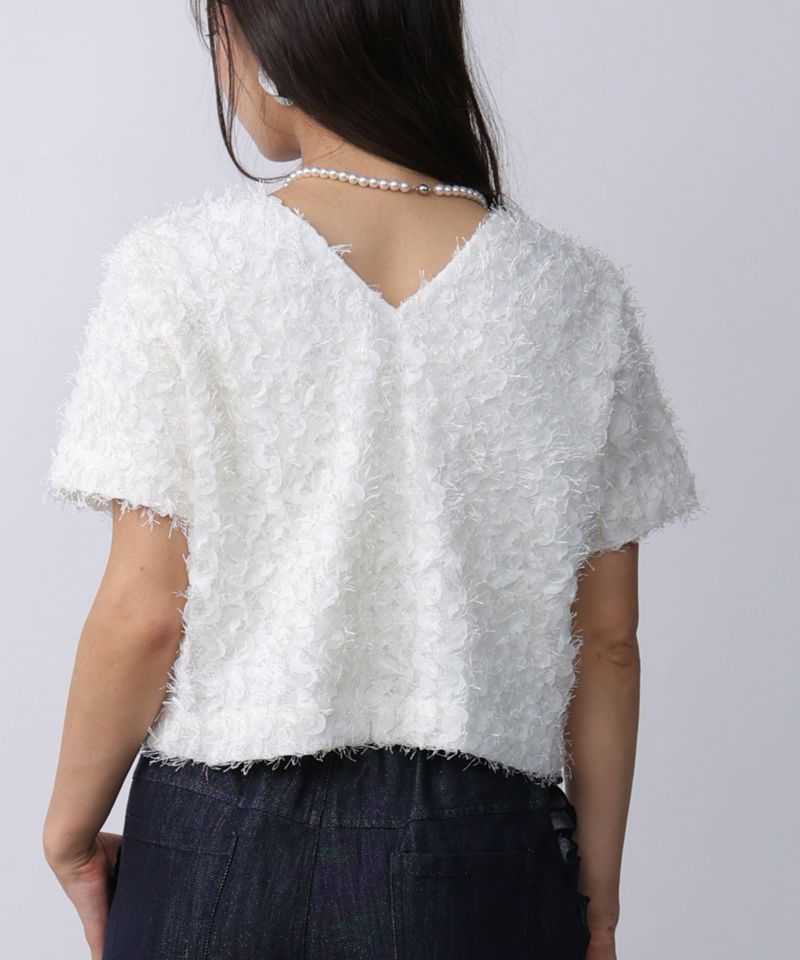 model：H160　着用サイズ：M　オフホワイト