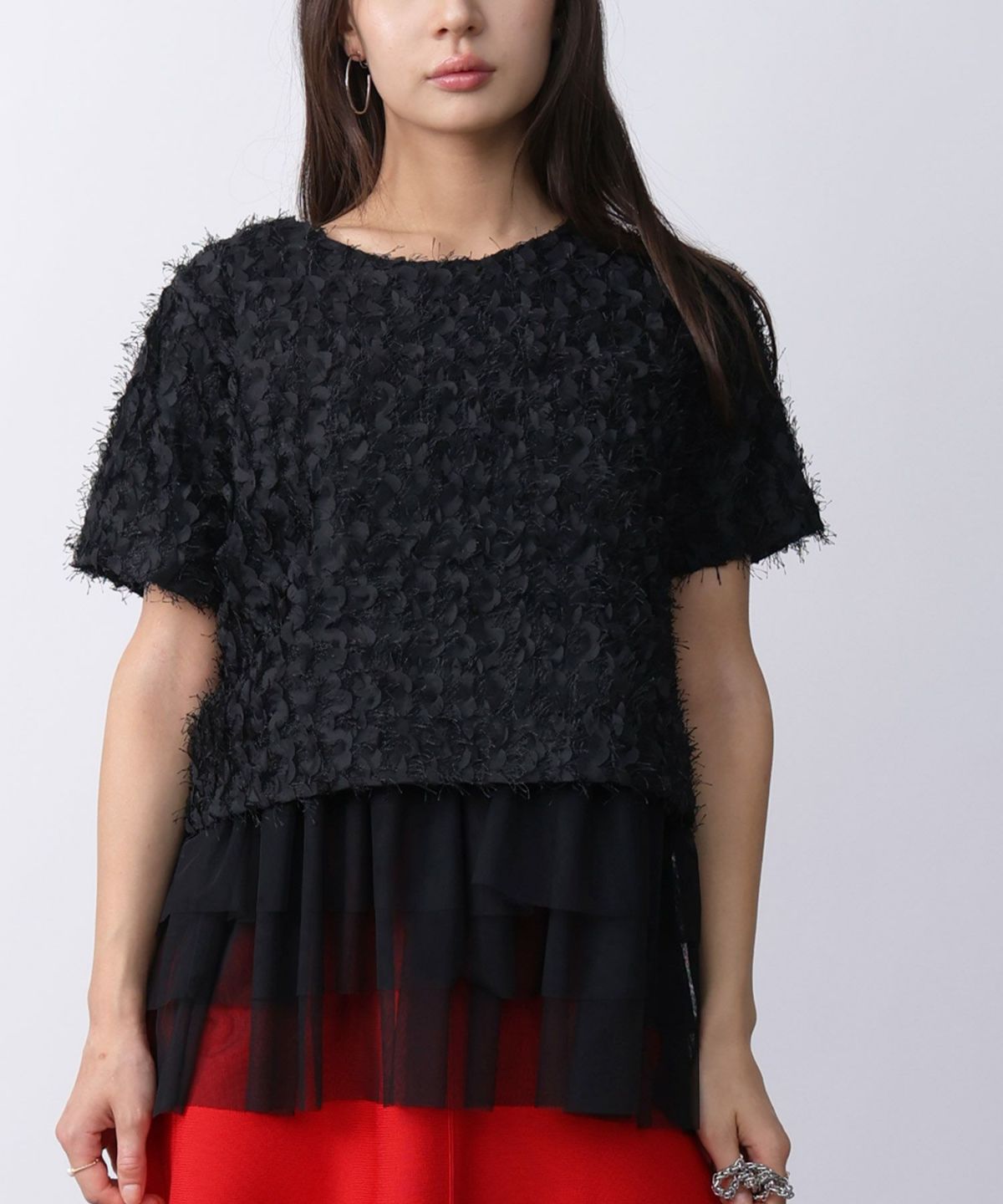 model：H160　着用サイズ：M　ブラック