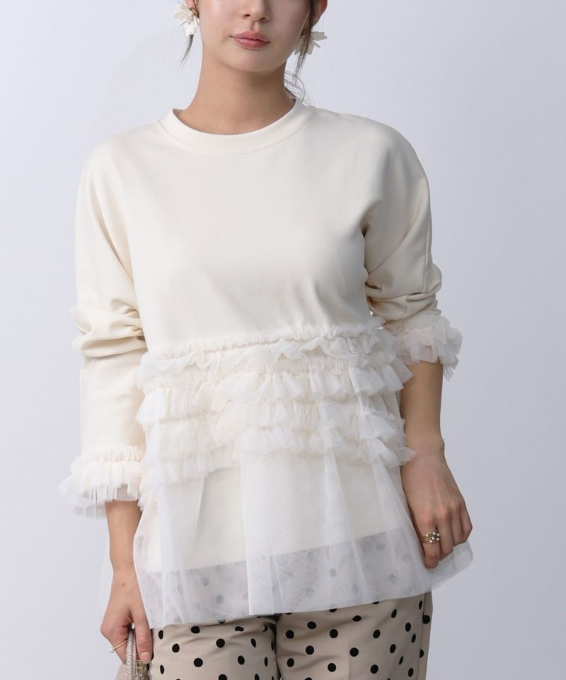 model：H160　着用サイズ：M　アイボリー