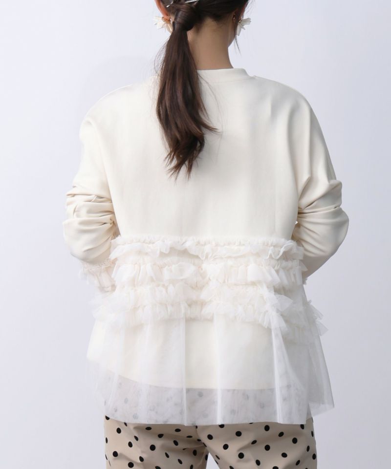 model：H160　着用サイズ：M　アイボリー