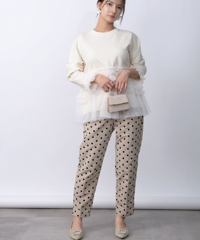 model：H160　着用サイズ：M　アイボリー