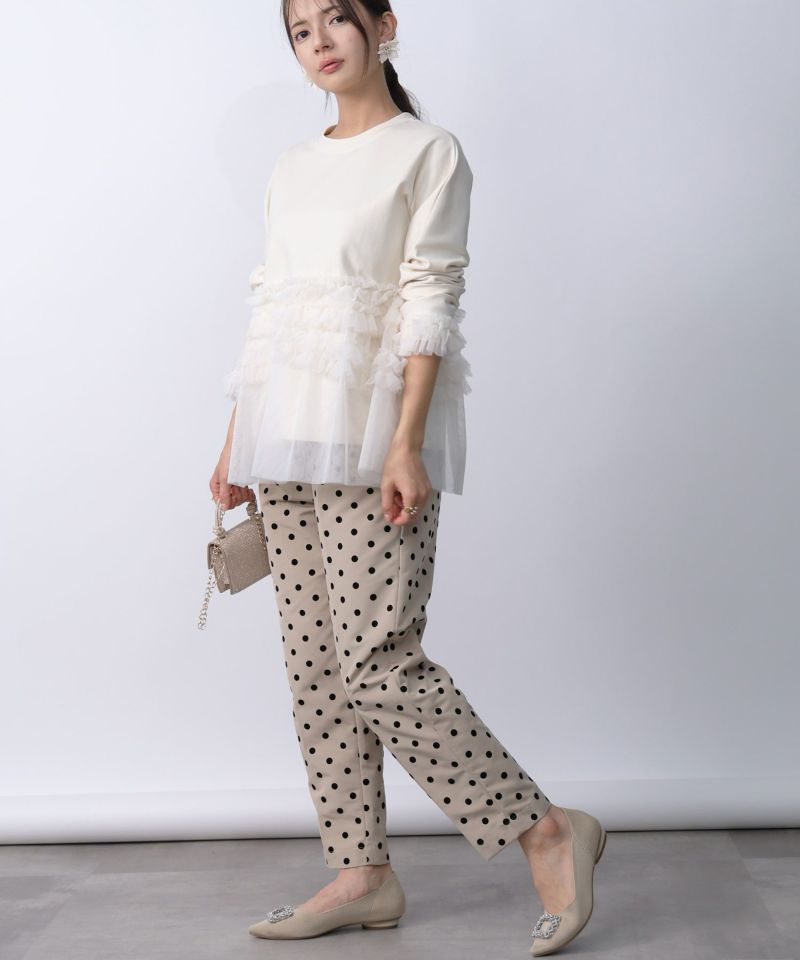 model：H160　着用サイズ：M　アイボリー