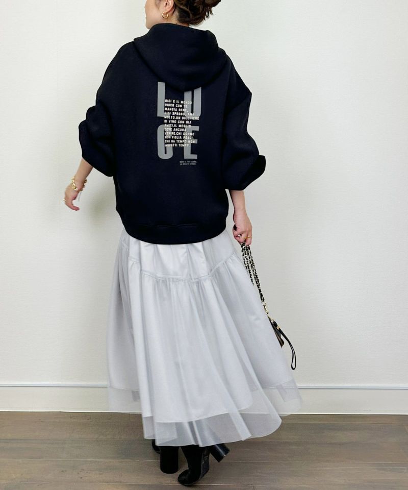 model：H164　着用サイズ：M　ブラック