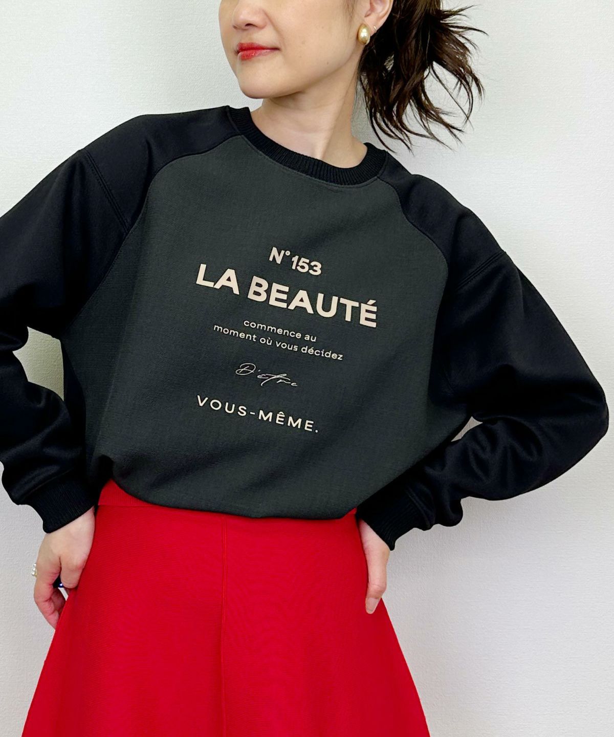 model：H164　着用サイズ：M　ブラック