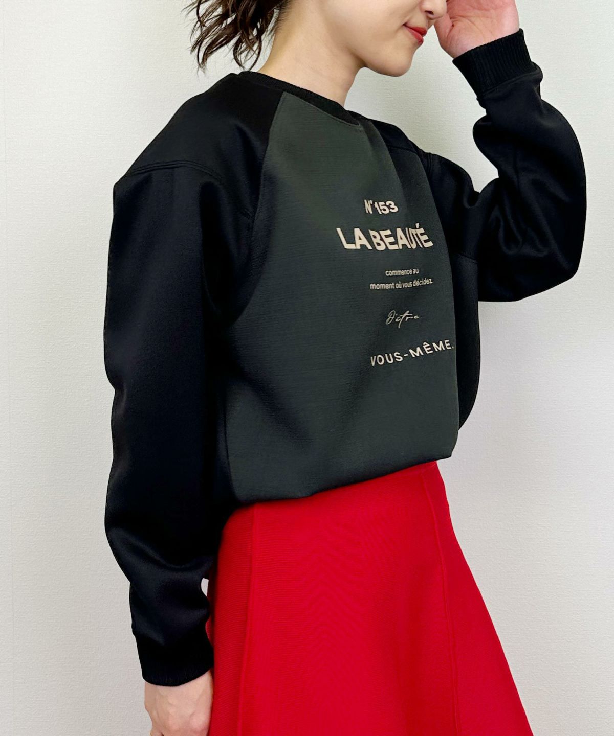 model：H164　着用サイズ：M　ブラック