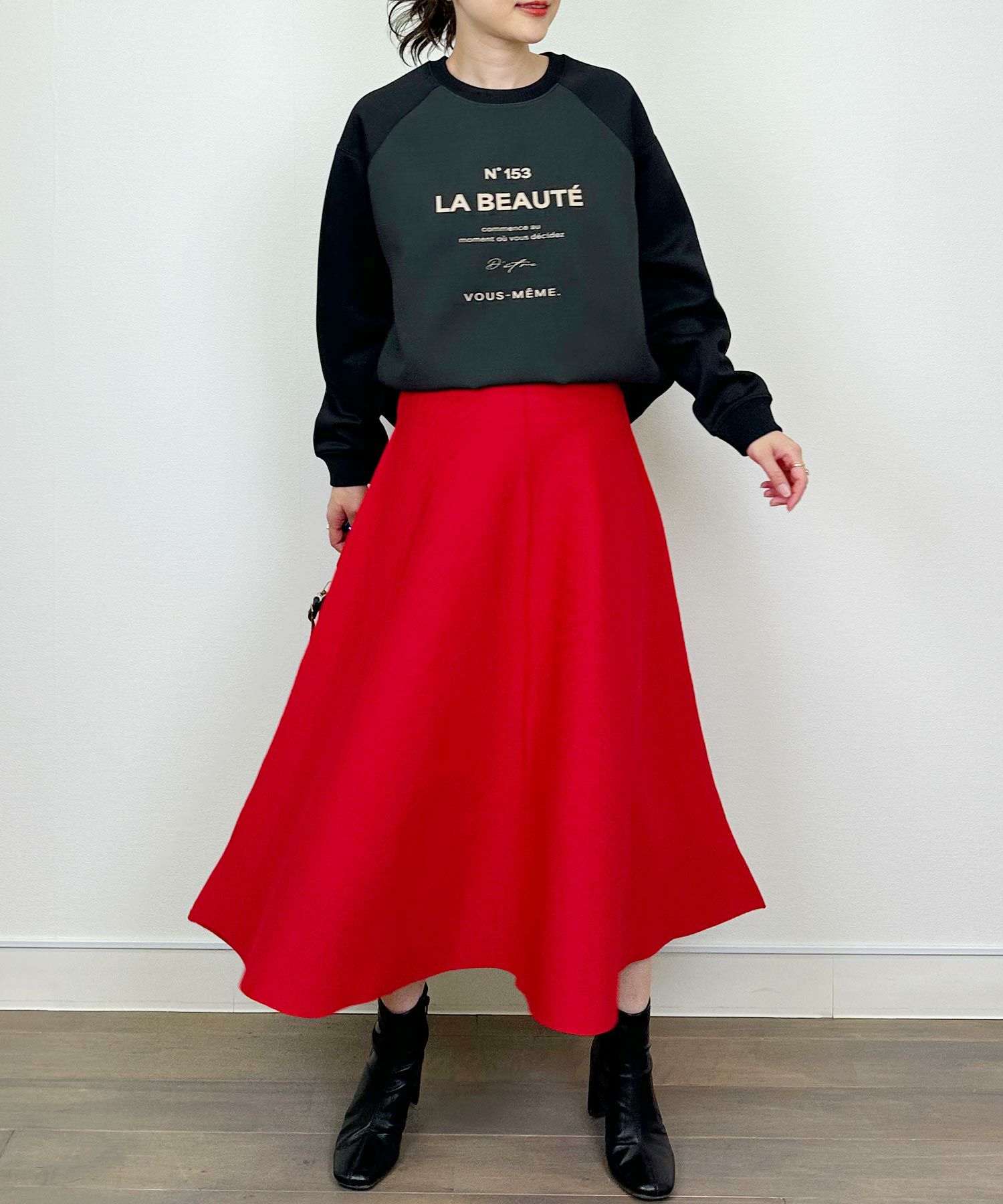 model：H164　着用サイズ：M　ブラック