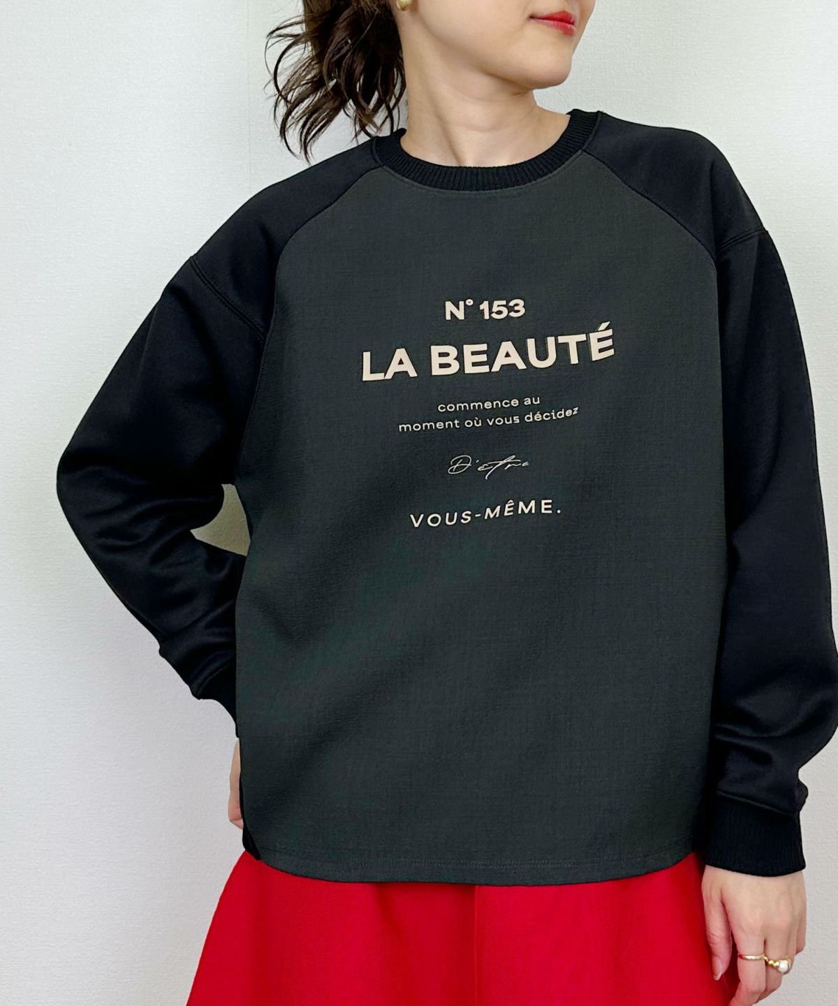 model：H164　着用サイズ：M　ブラック