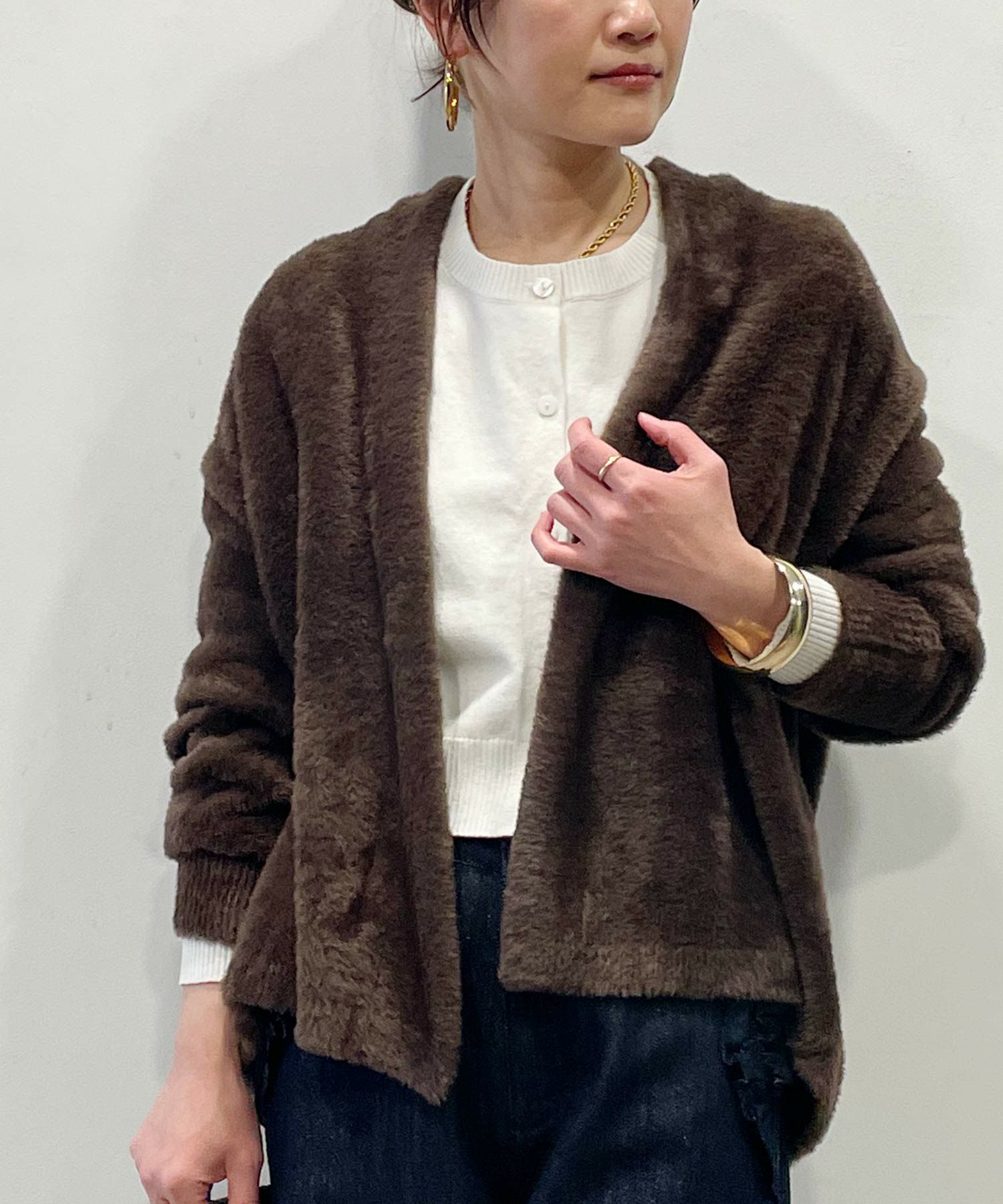 model：H164　着用サイズ：M　ブラック