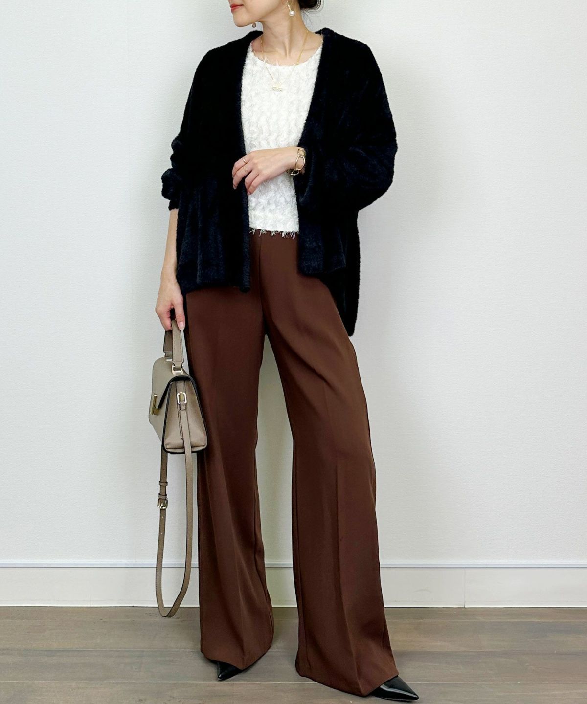 model：H164　着用サイズ：M　ブラック