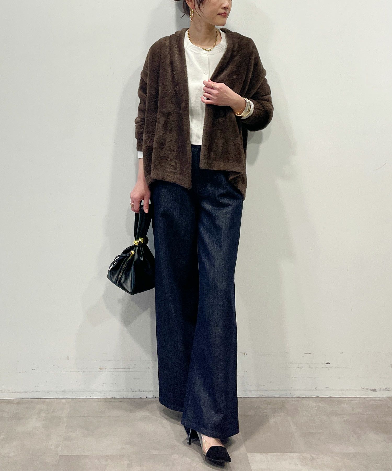 model：H164　着用サイズ：M　ブラック