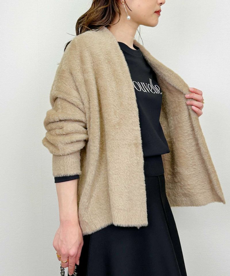 model：H164　着用サイズ：M　モカ