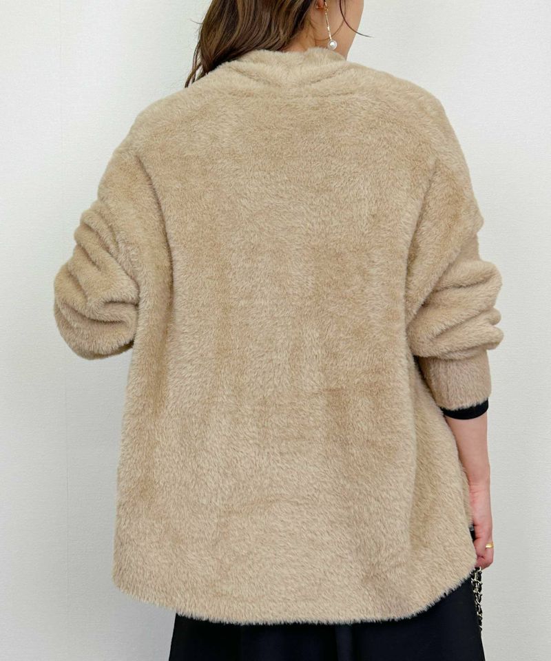 model：H164　着用サイズ：M　モカ