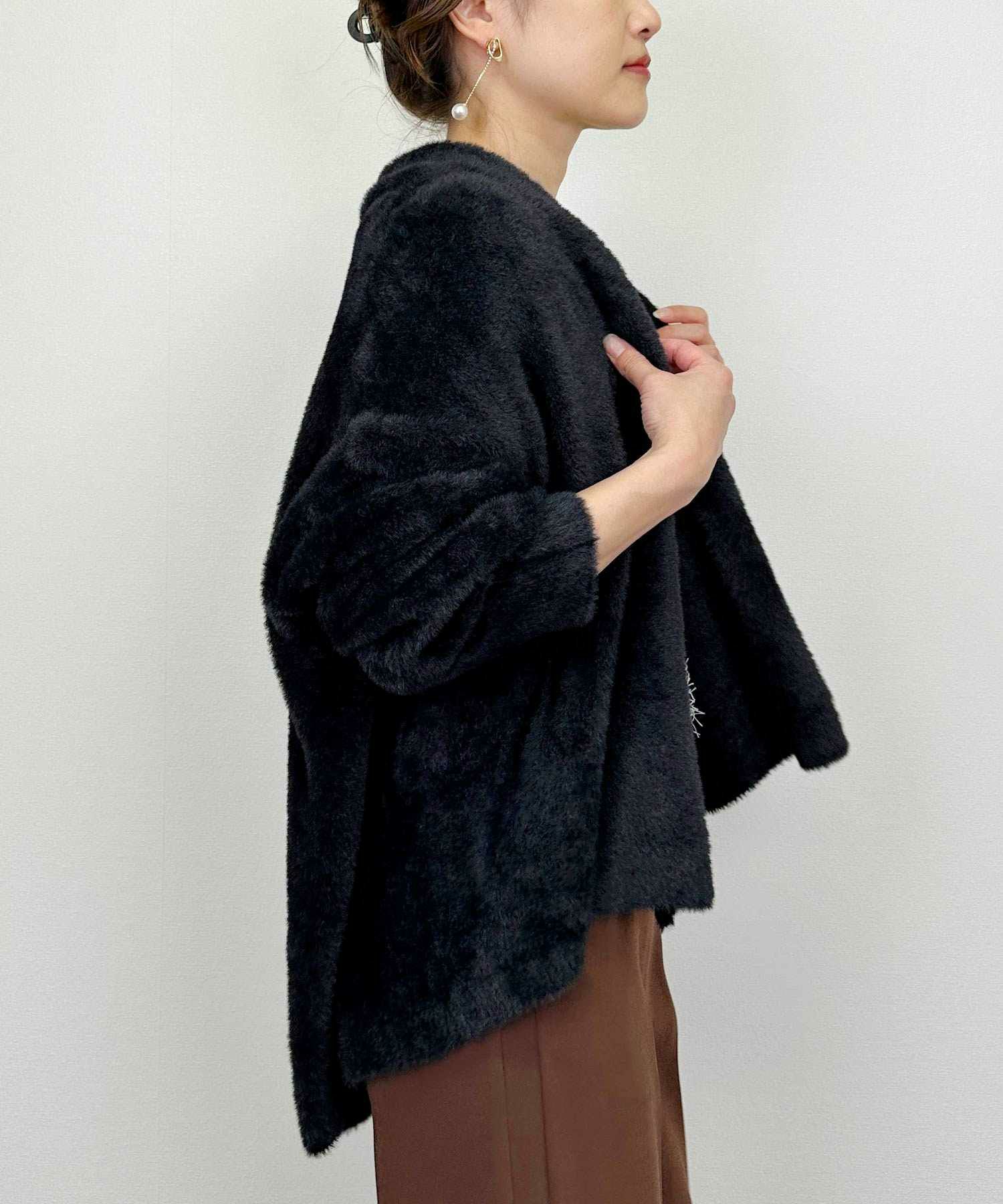 model：H164　着用サイズ：M　モカ