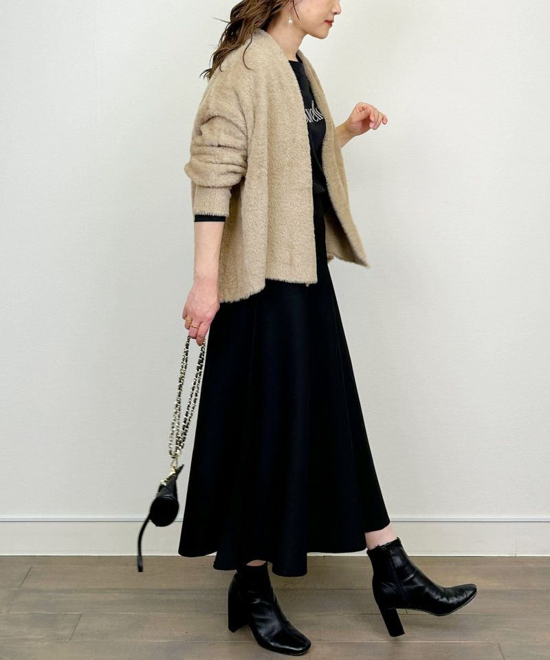 model：H164　着用サイズ：M　モカ