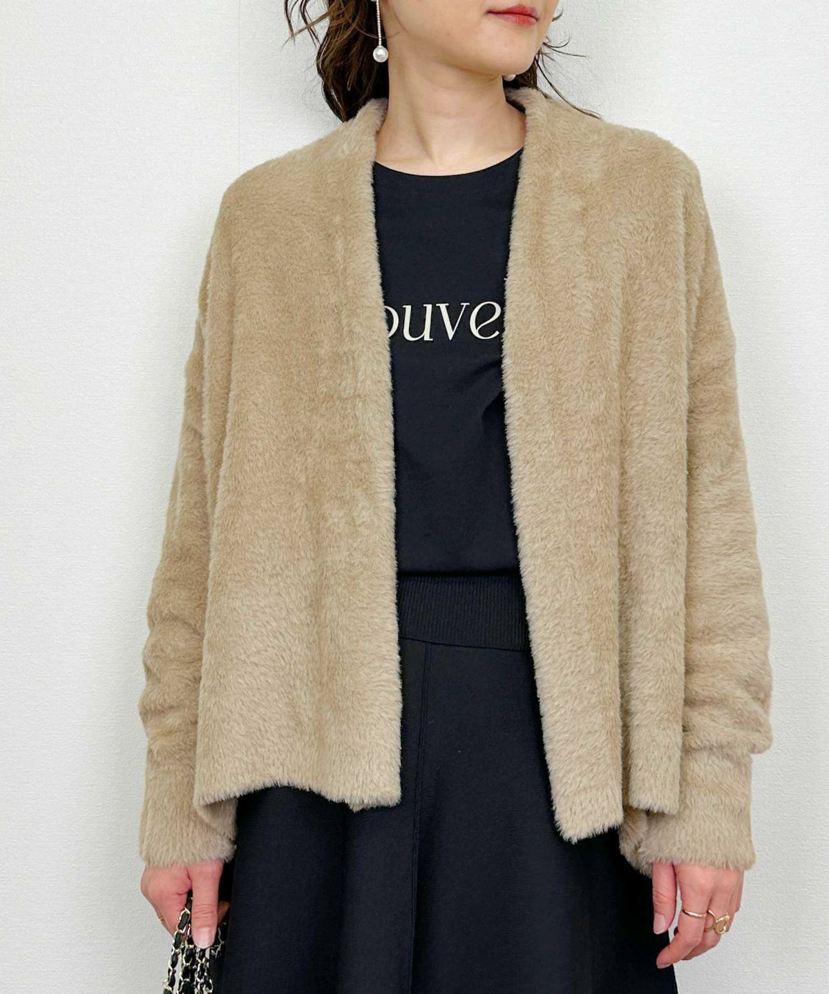 model：H164　着用サイズ：M　モカ