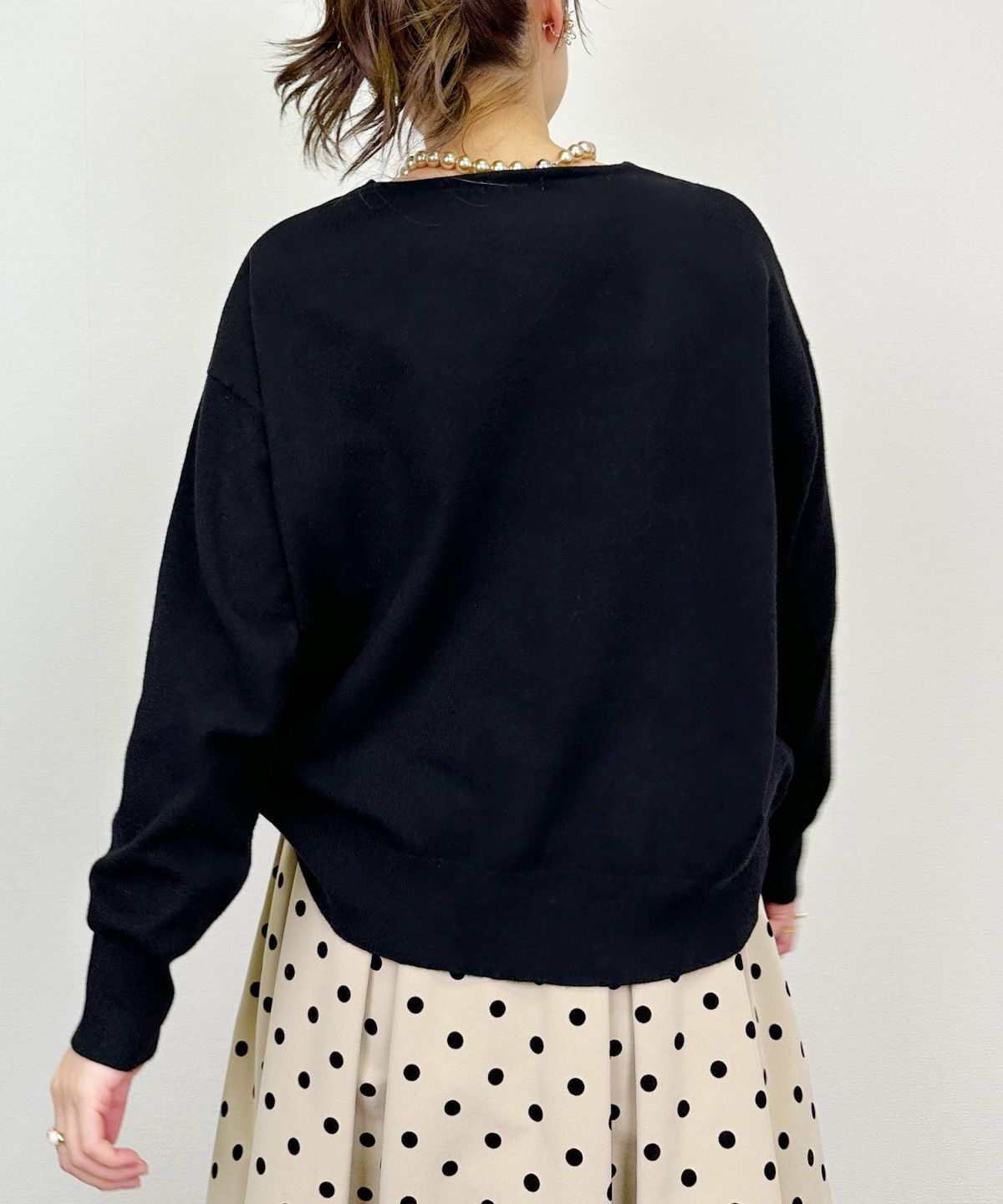 model：H164　着用サイズ：M　ブラック