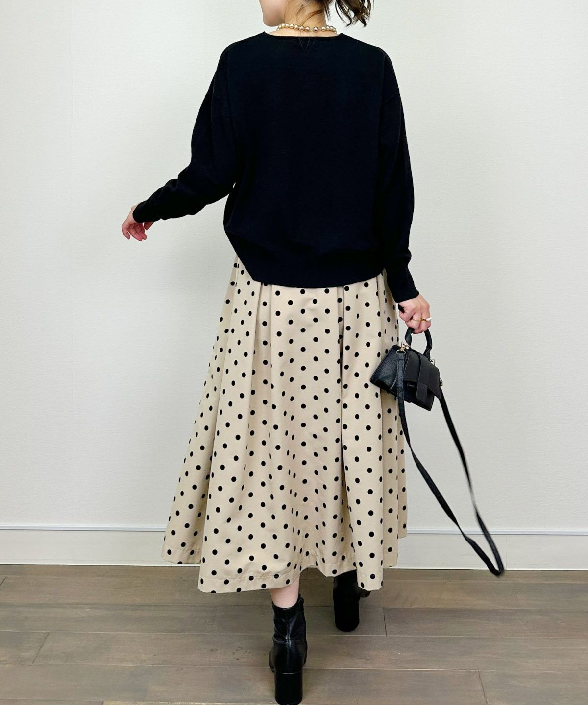 model：H164　着用サイズ：M　ブラック