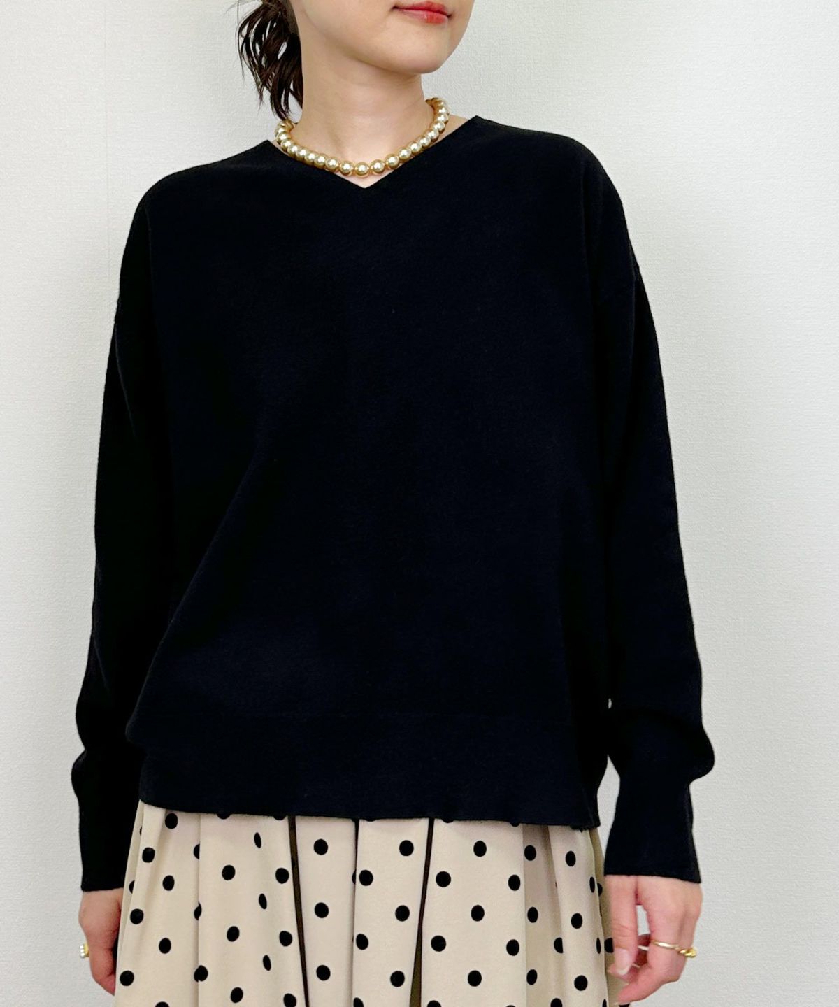 model：H164　着用サイズ：M　ブラック