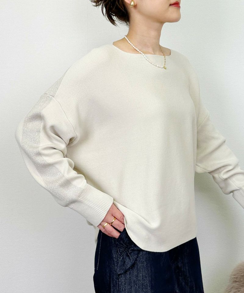 model：H164　着用サイズ：M　アイボリー