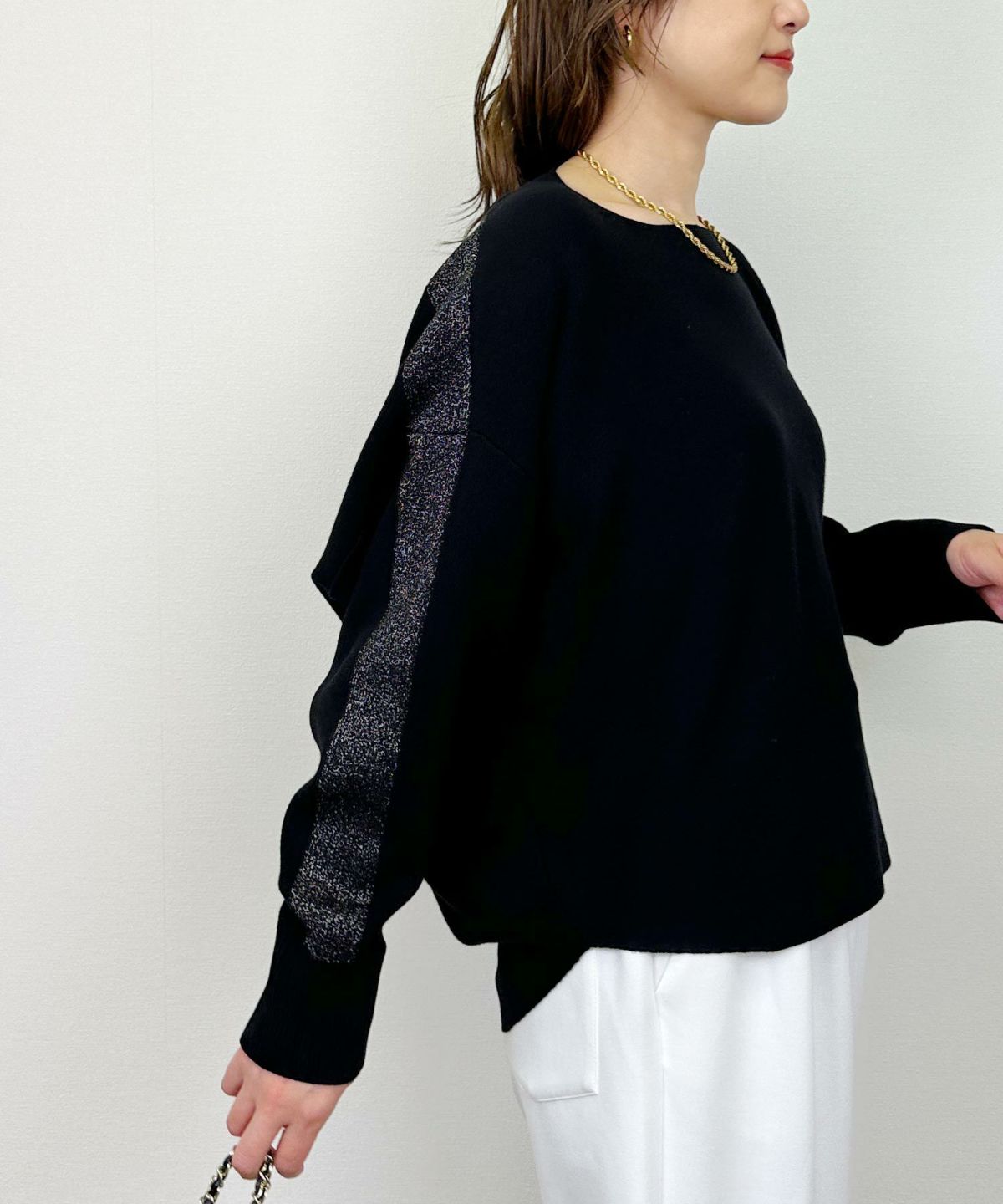 model：H164　着用サイズ：M　ブラック