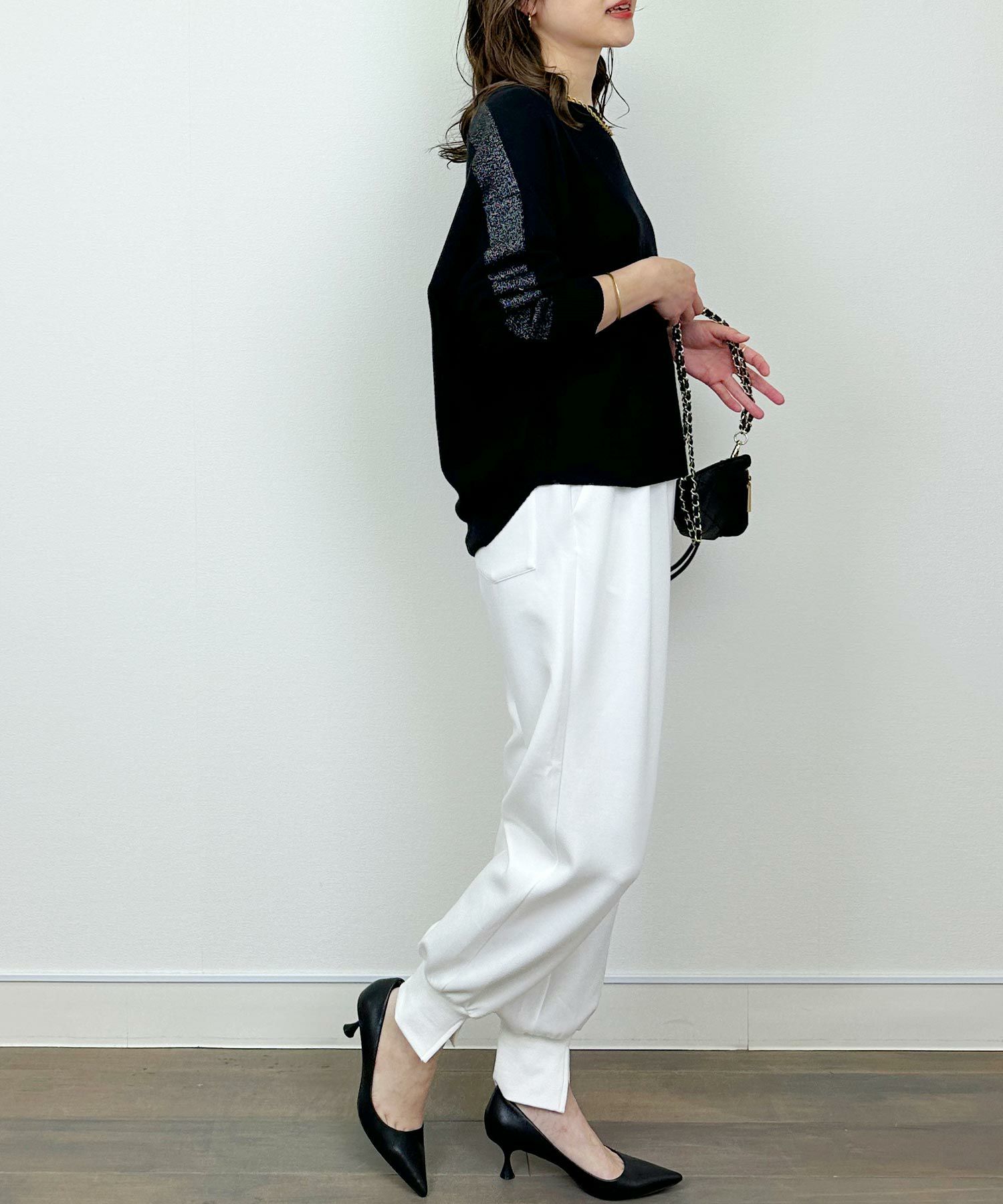 model：H164　着用サイズ：M　ブラック
