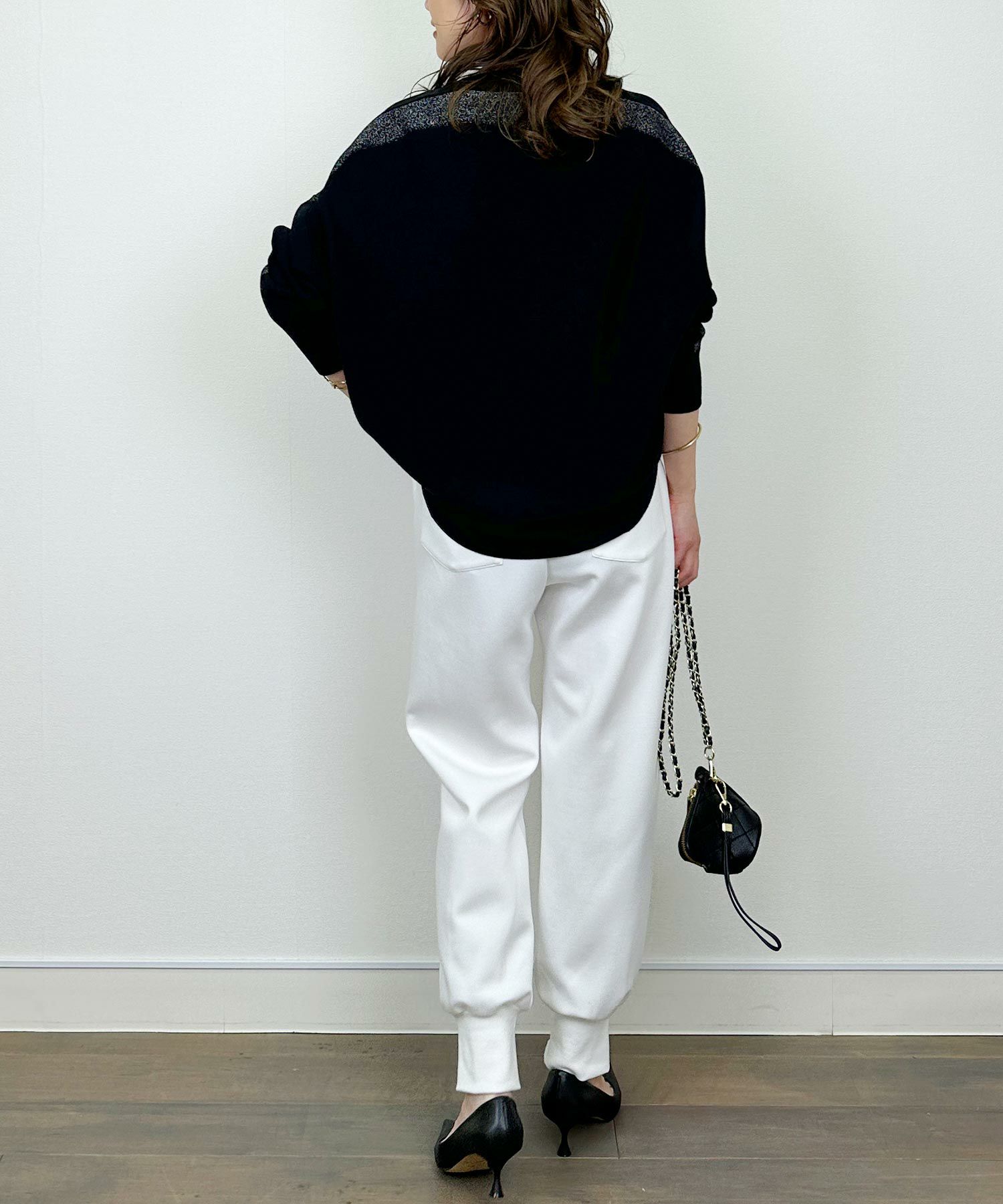 model：H164　着用サイズ：M　ブラック