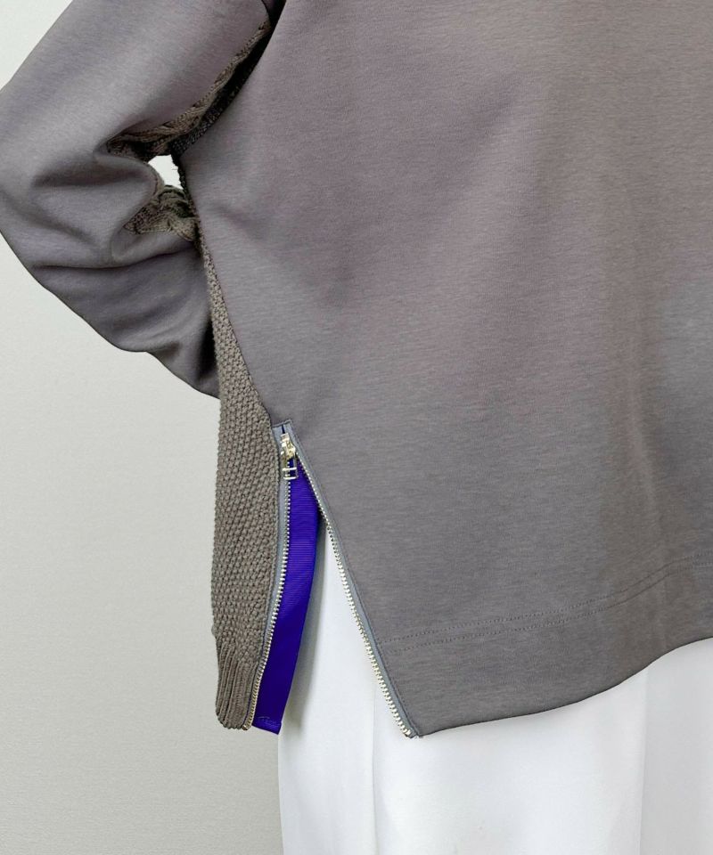 model：H164　着用サイズ：M　チャコールグレー