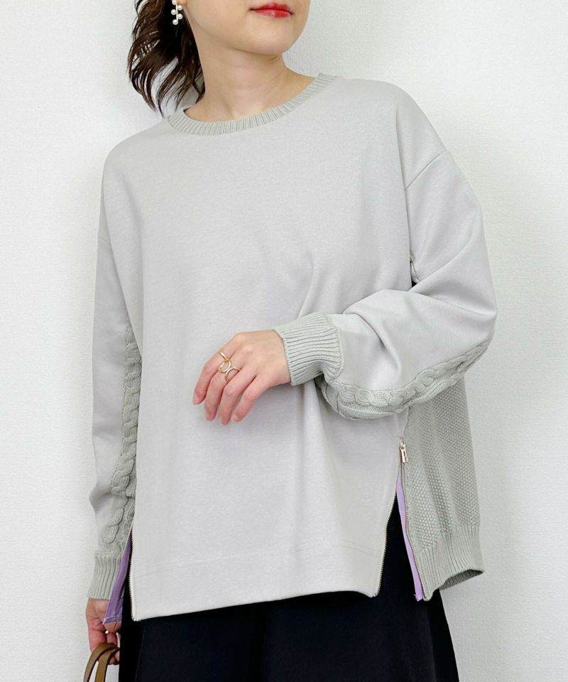 model：H164　着用サイズ：M　ライトグレー