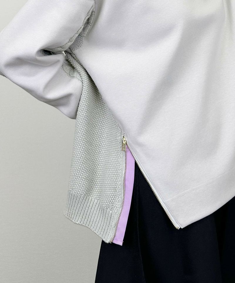 model：H164　着用サイズ：M　ライトグレー