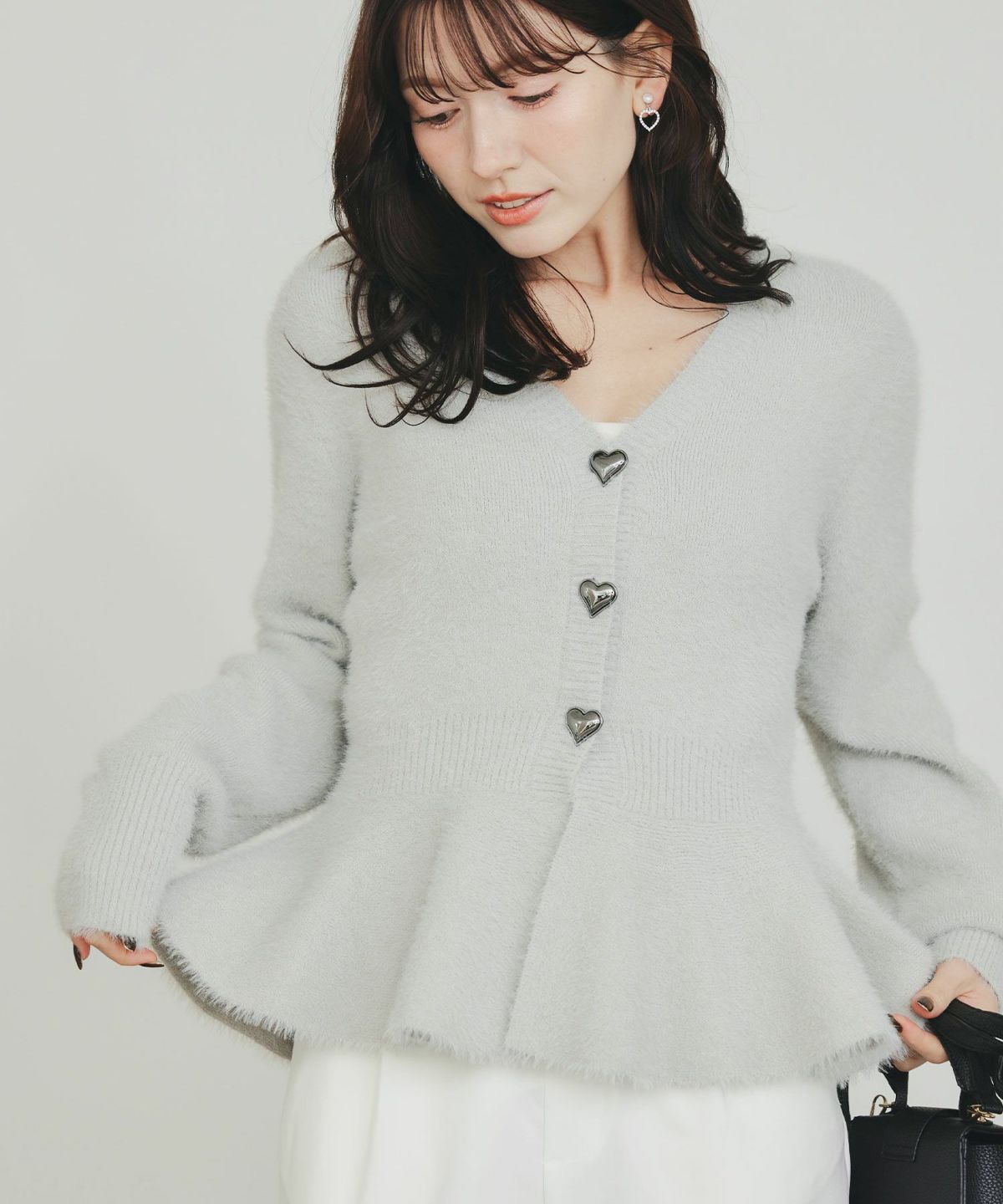 model：H155　着用サイズ：M　グレー