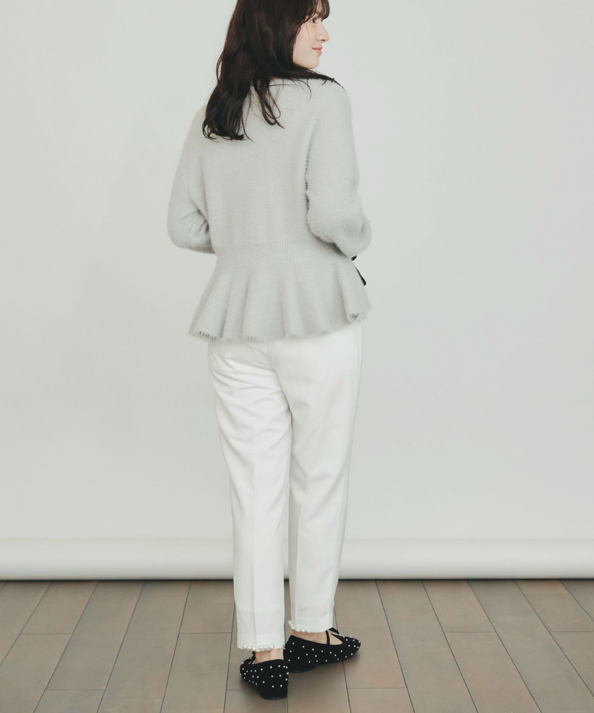 model：H155　着用サイズ：M　グレー