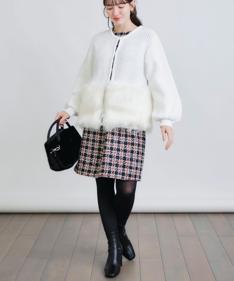 model：H155　着用サイズ：M　オフホワイト