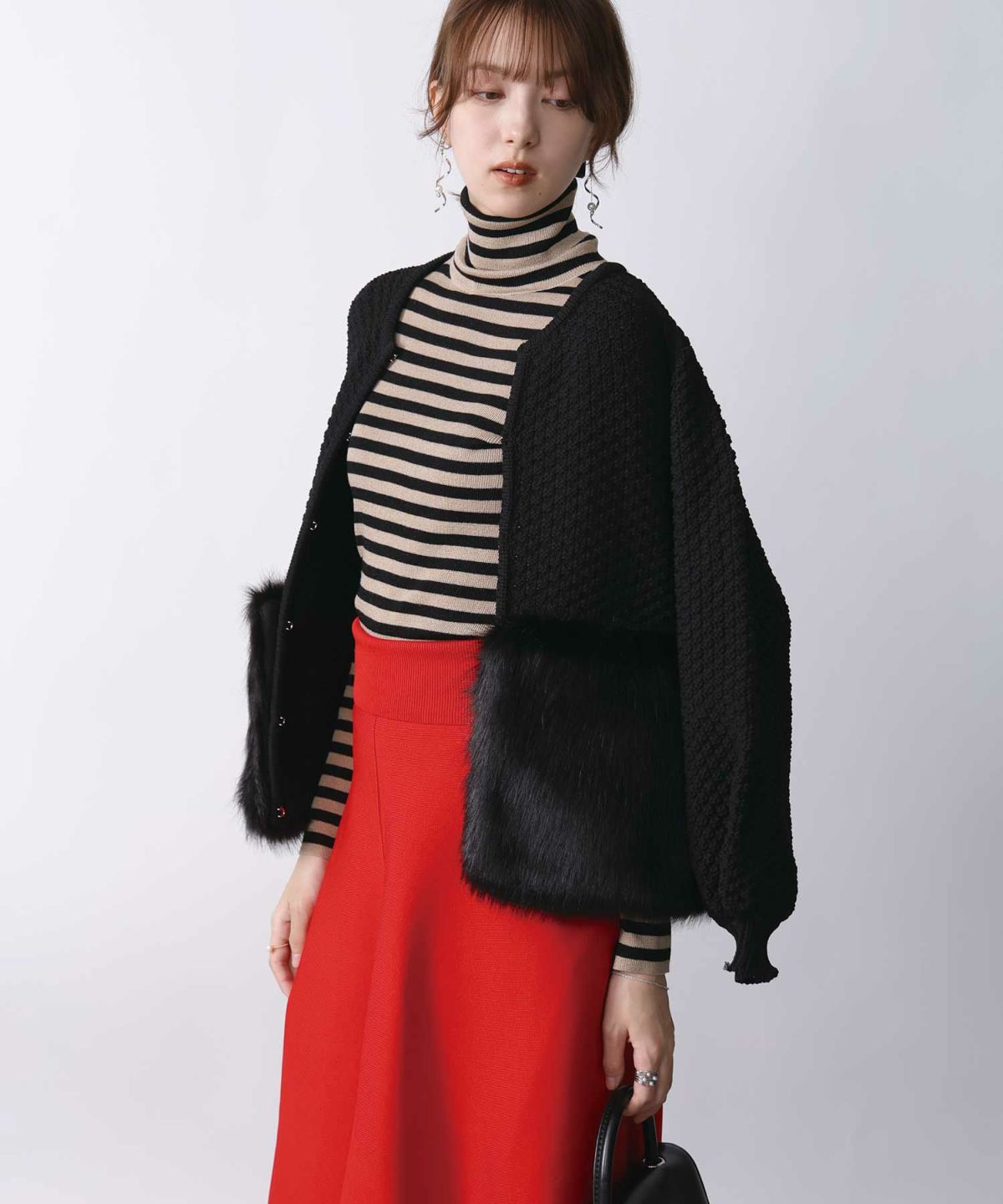 model：H171　着用サイズ：M　ブラック