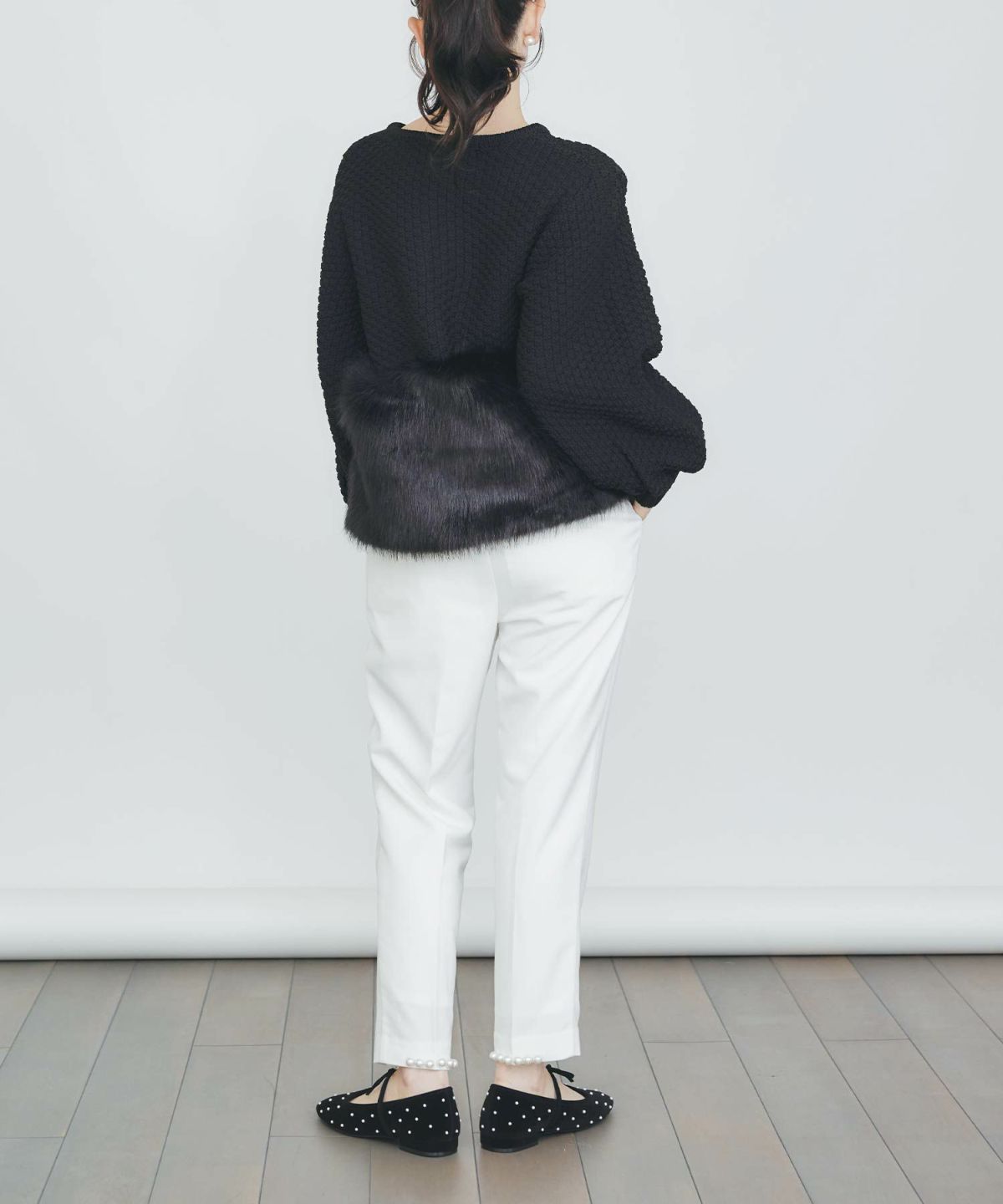 model：H155　着用サイズ：M　ブラック