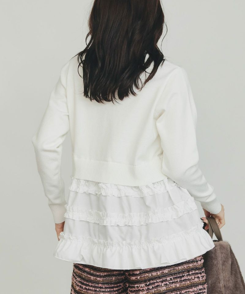 model：H155　着用サイズ：M　オフホワイト