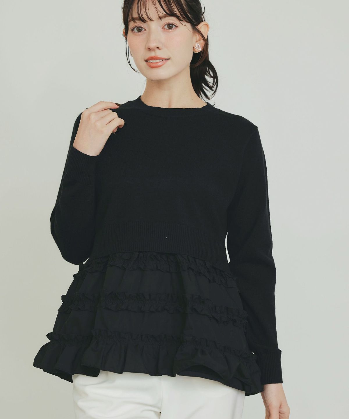 model：H155　着用サイズ：M　ブラック