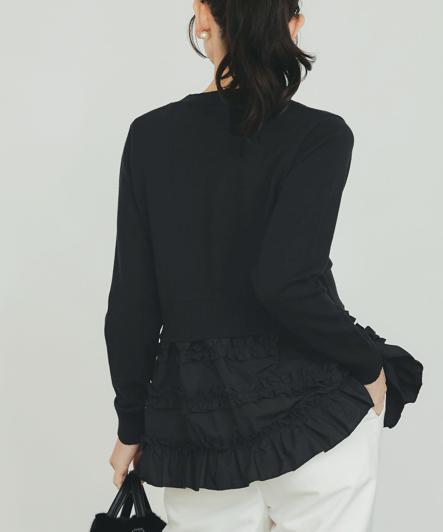 model：H155　着用サイズ：M　ブラック