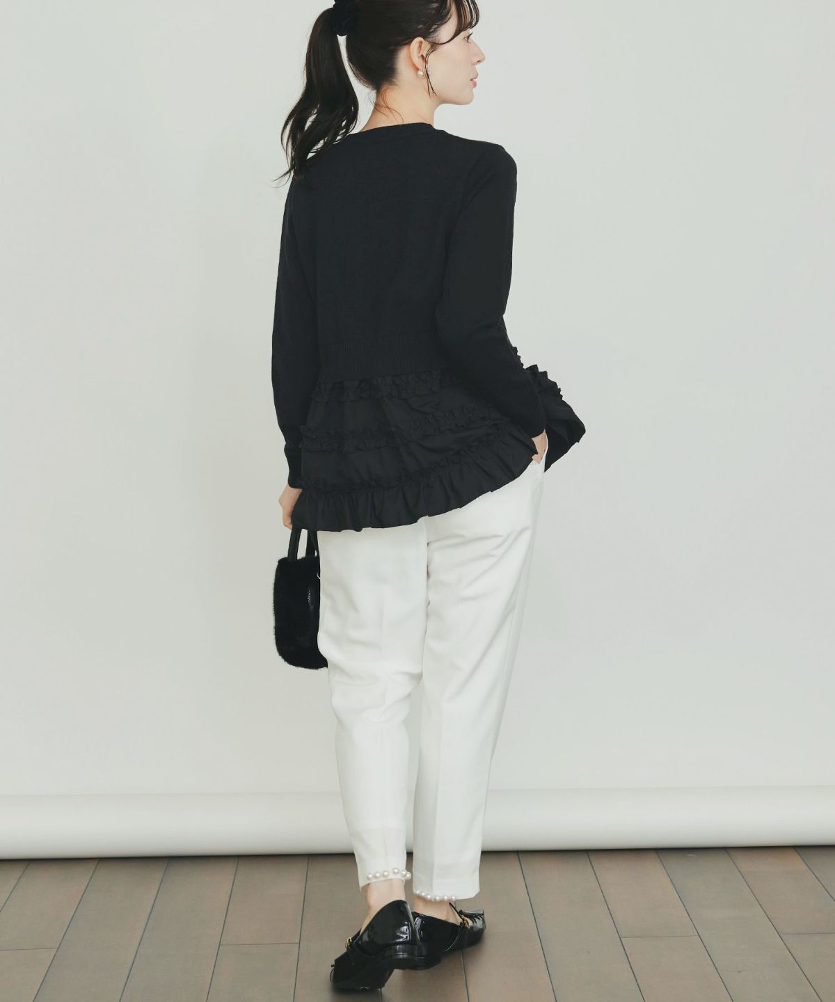 model：H155　着用サイズ：M　ブラック