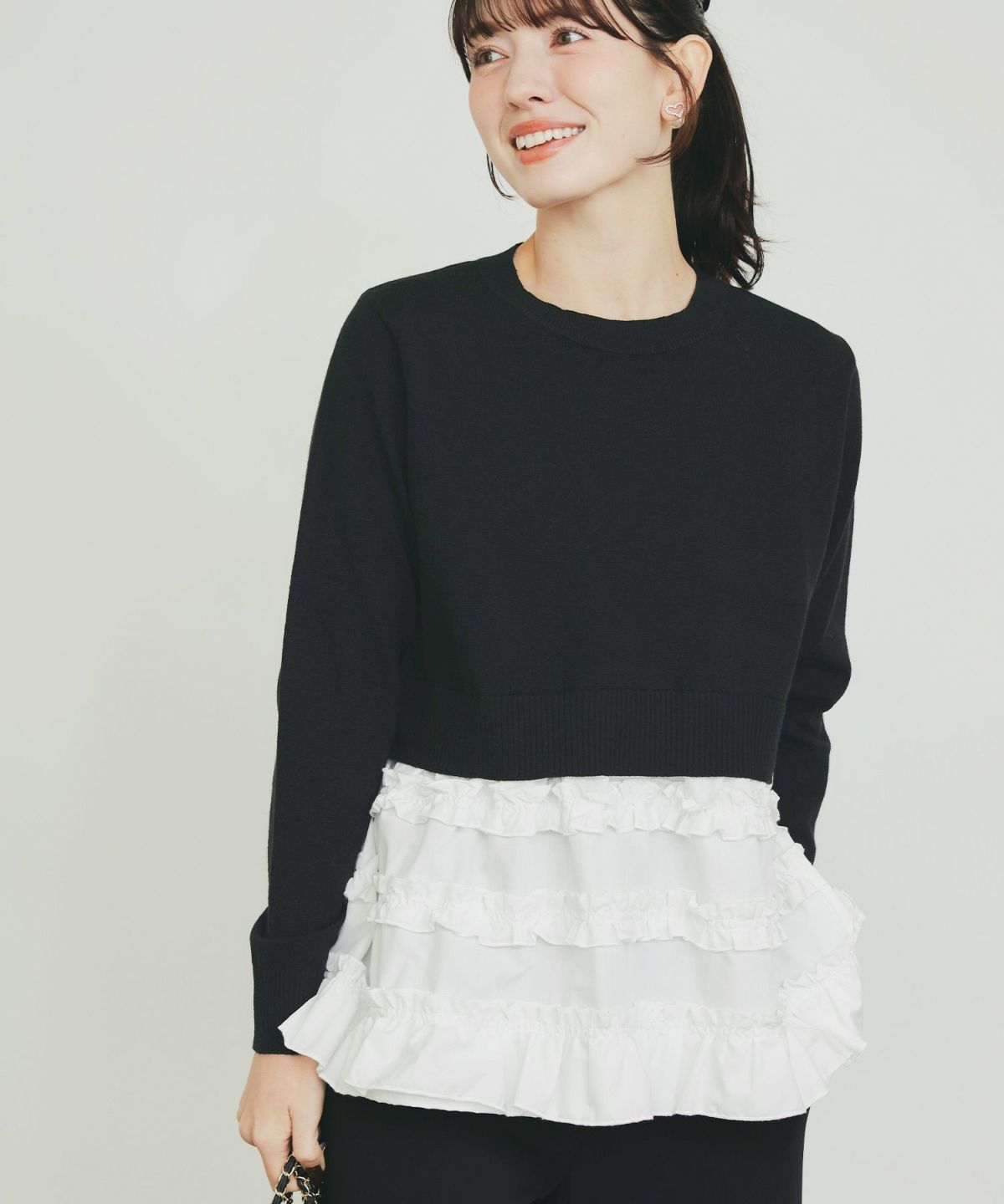 model：H155　着用サイズ：M　ブラック系その他