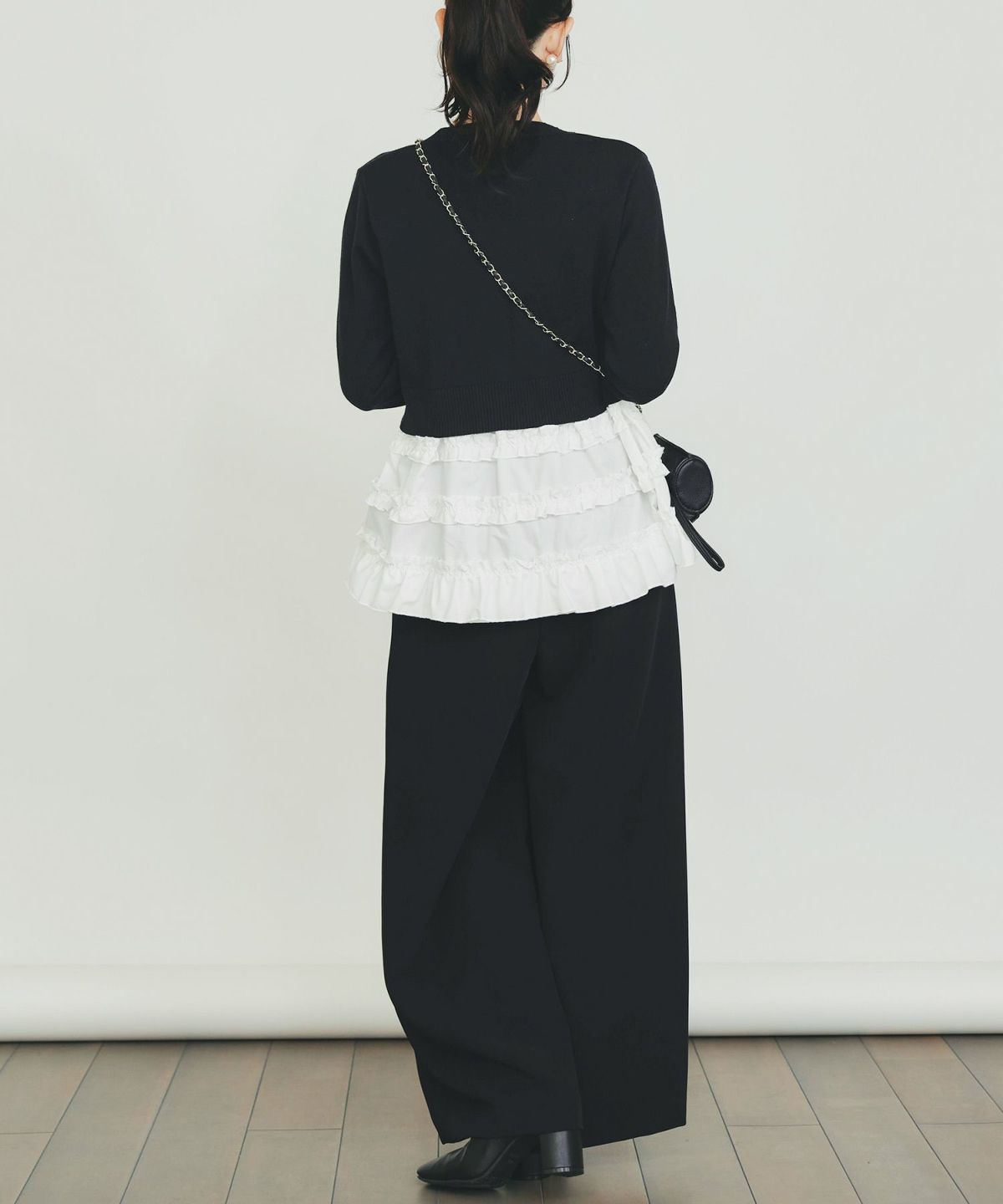 model：H155　着用サイズ：M　ブラック系その他