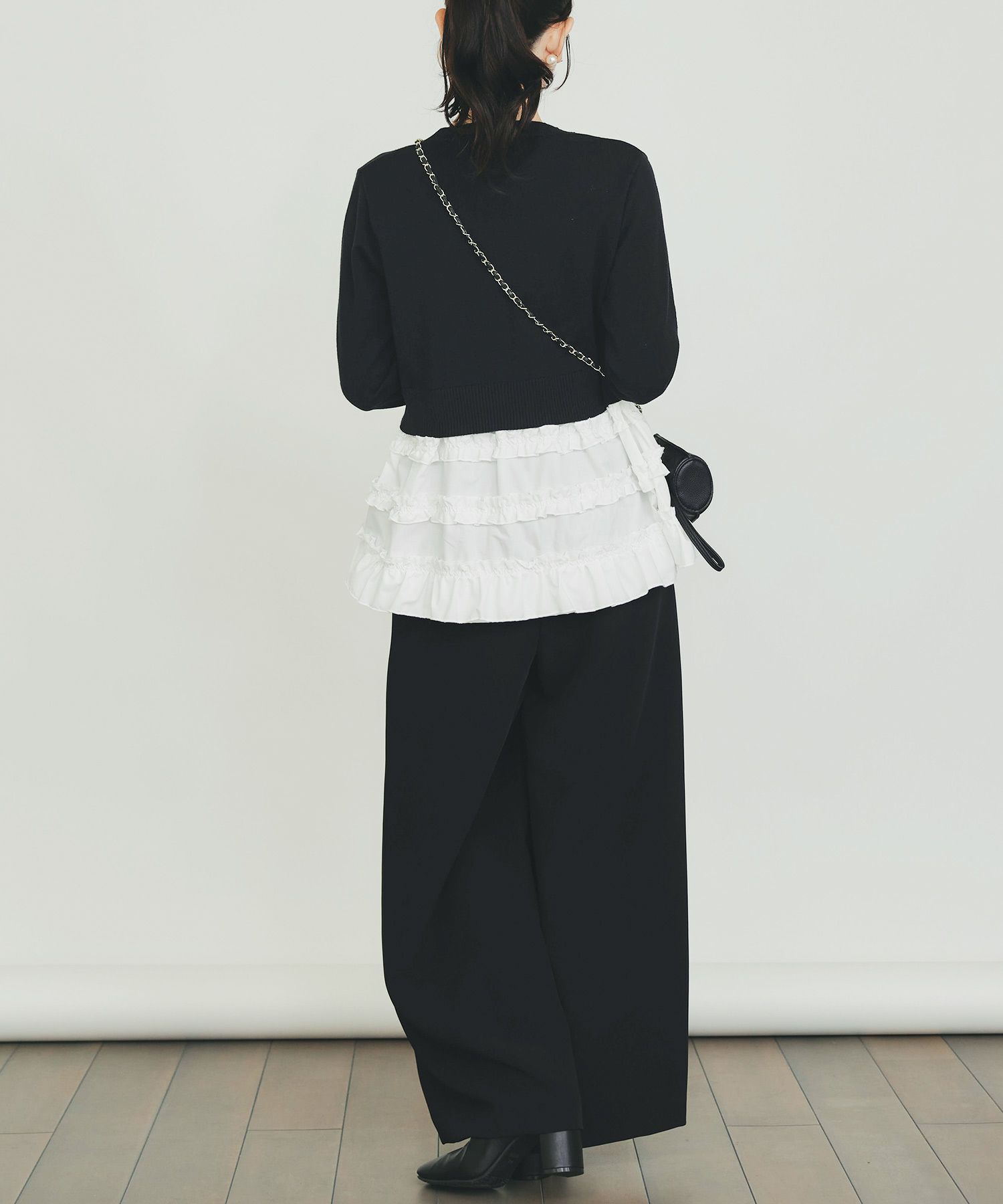 model：H155　着用サイズ：M　ブラック系その他