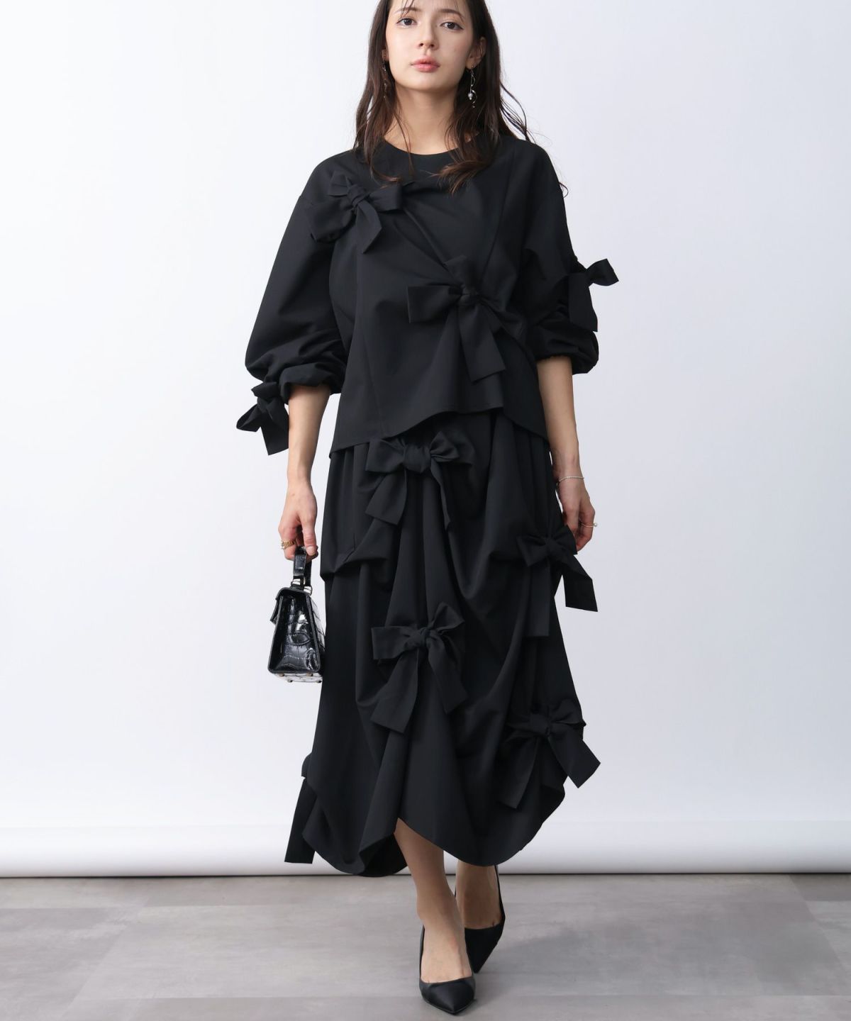 model：H160　着用サイズ：M　ブラック　セットアップで