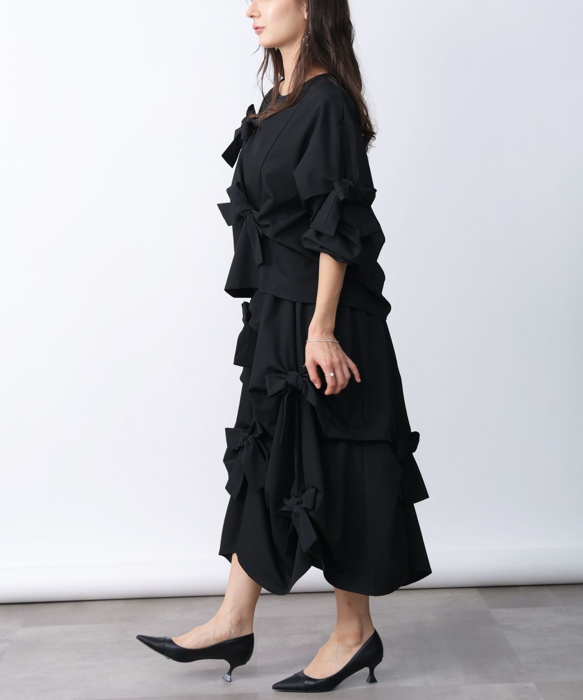 model：H160　着用サイズ：M　ブラック　セットアップで