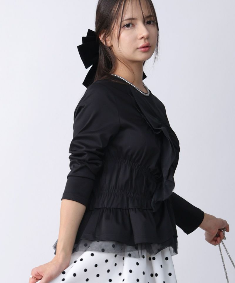 model：H160　着用サイズ：M　ブラック