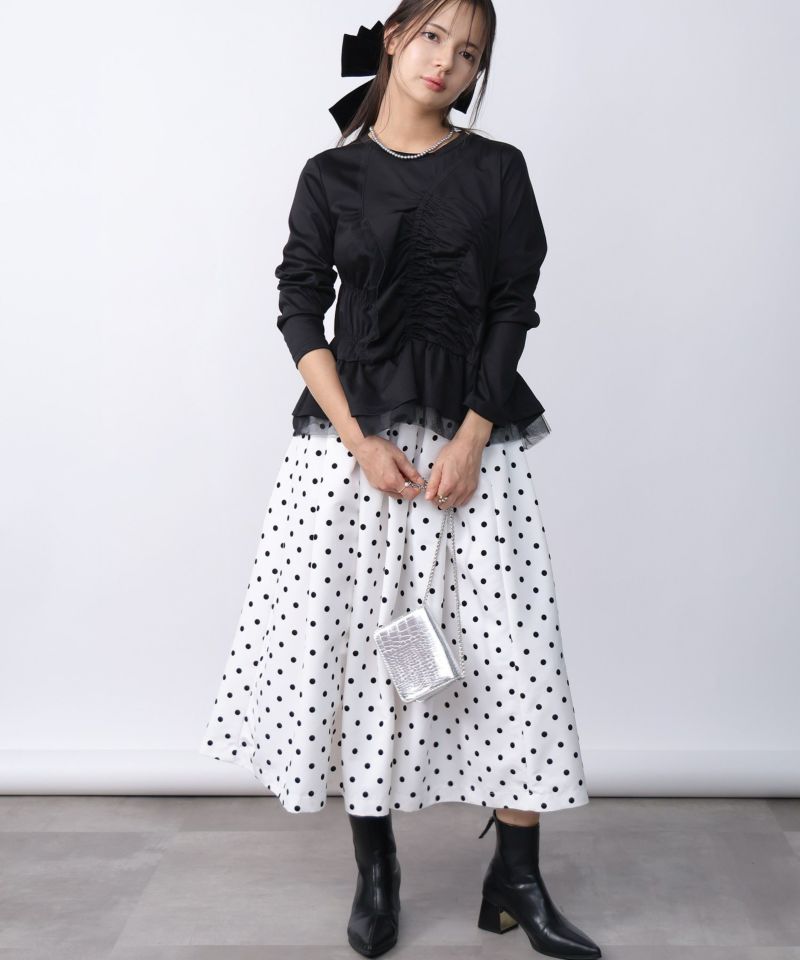 model：H160　着用サイズ：M　ブラック