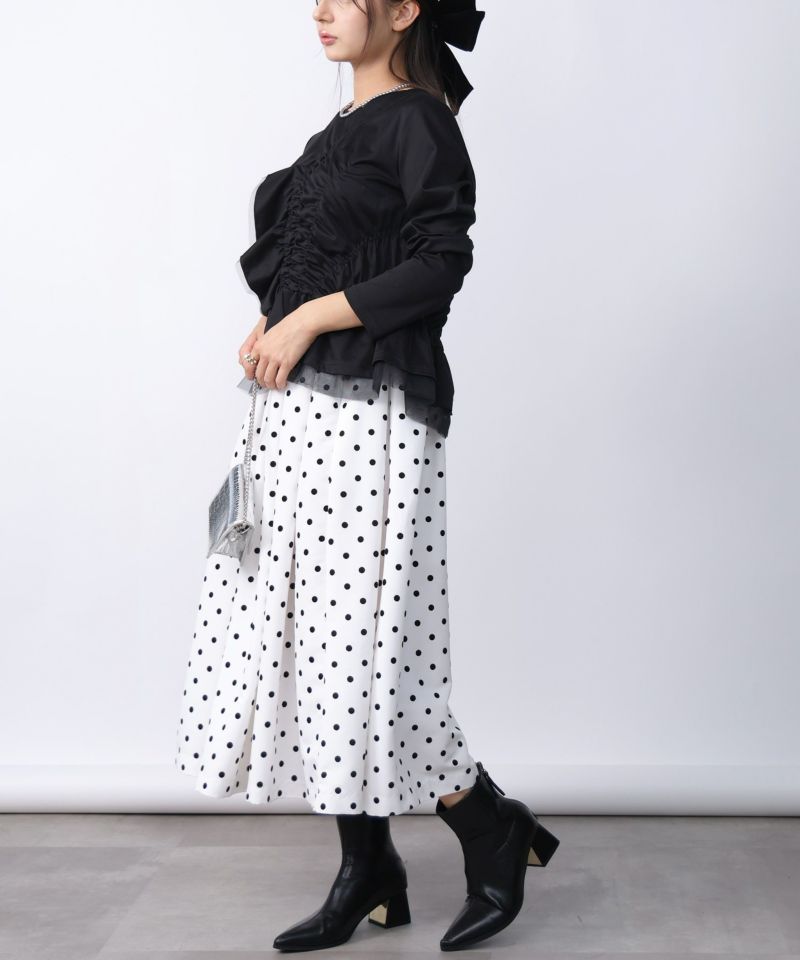 model：H160　着用サイズ：M　ブラック