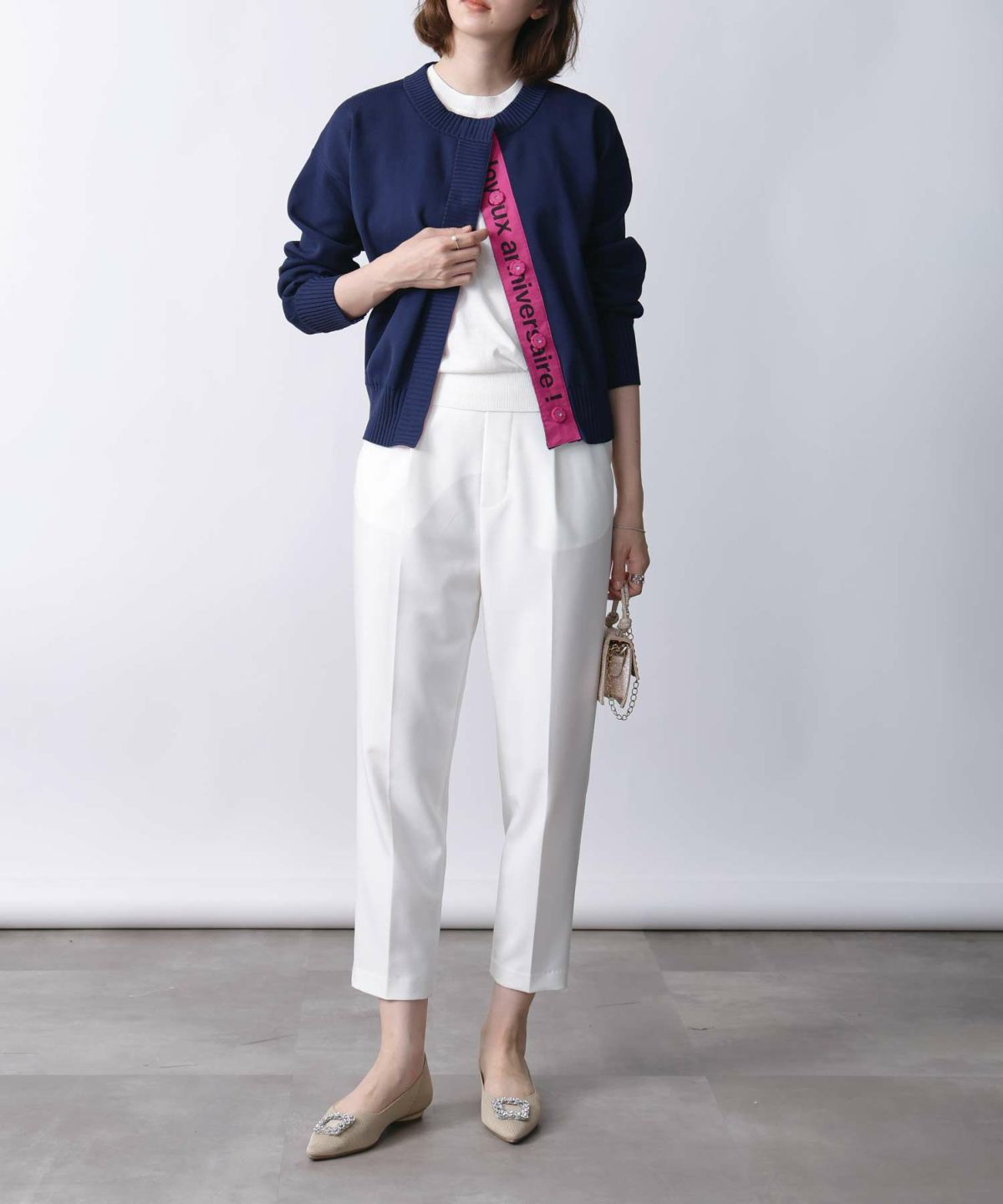 model：H171　着用サイズ：M　ネイビー