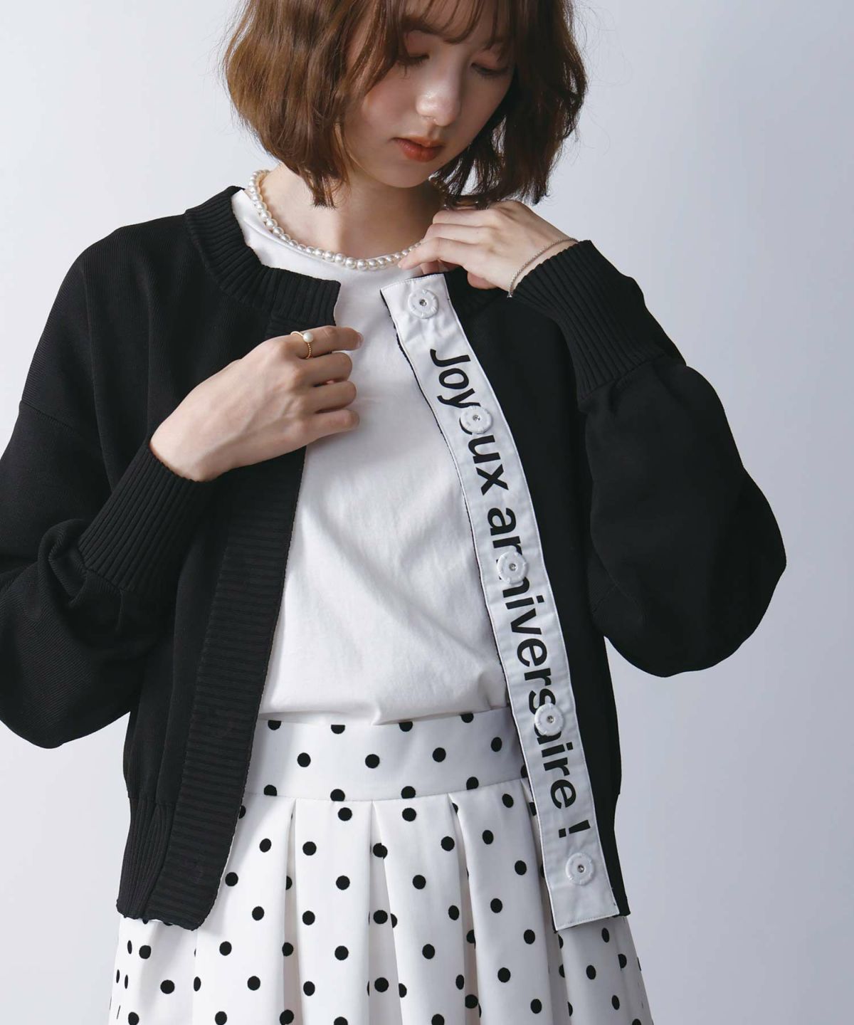 model：H171　着用サイズ：M　ブラック